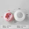 Molde de Silicona para Vela Perfumada Austin Rose, Velas de Florales DIY, Jabón Artesanal, Piedra Difusora, Adornos de Yeso