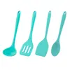 Conjunto de Utensílios de Cozinha de Silicone Resistentes a Altas Temperaturas, Espátula, Escumadeira, Utensílios de Confeitaria Infantis, Mini Utensílios de Cozinha de Silicone
