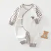 Roupas de Borboleta para Recém-Nascidos Algodão Puro Primavera Outono Quatro Estações Roupas de Monge Macacão Body para Recém-Nascidos Meninos Meninas Roupas para Engatinhar de Bebê