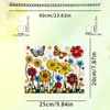 Especial de Novo Produto Transfronteiriço Pássaro com Formato Especial Flor de Pessegueiro Filme Colorido Acrílico 2D Brilho Colorido Decoração de Janela Pendurada Decoração de Varanda