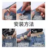 Pantalones con hebilla ceñidora de cintura de camelia, ajuste de cintura para jeans, hebilla de ajuste de tamaño, demasiado grande para hacer más pequeño, pasador de botón, sin costura
