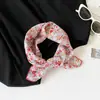 58 Bufanda Cuadrada Pequeña de Algodón Bufanda Cuadrada Pequeña Floral Coreana Fresca Transpirable Cinta para la Cabeza Accesorios Decorativos Bufanda Bufanda