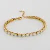 Pulseira Tennis Colorida Pulseira Tennis Full Diamond Cravejada Pulseira de Zircônia para Homens e Mulheres Novas Explosões hipho