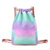 Bolsa deportiva ligera estampada para fitness, mochila de viaje multifuncional, cordón ajustable, bolsa de almacenamiento plegable, bolsas transfronterizas