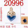 Moda simples tridimensional 6 MM pequeno quadrado pingente de cristal handmade roupas acessórios acessórios acessórios da liga acessórios venda por atacado