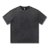 Camiseta de Algodón Puro Transfronteriza 230g Lavada Vintage Copo de Nieve Estilo Americano Manga Corta Teñida con Cera Lavada Media Manga Moderna