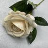 Rosa de franela individual Mei Chen, decoración para el hogar, hotel, boda, simulación de flor, flor falsa suave, arreglo floral individual europeo