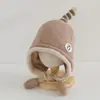 Sombrero Cálido A prueba de Viento Temporada Lindo Adorable Bebé Tejido Lana Pequeño Pingüino Sonido de Apretar Sombrero Protector de Orejas para Niños Otoño Invierno
