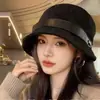 Boina minimalista de estilo japonés para mujer, boina de color liso estilo británico vintage, boina lisa de algodón puro artística