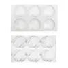 Molde para pastel de gelatina, pudín, mousse de concha marina de 6 piezas, molde de silicona blanco para hornear, molde para jabón hecho a mano DIY