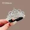 [Personalizado] Tiara de Coroa Infantil Presilha de Cabelo de Princesa para Coque e Rabo de Cavalo de Meninas Ferramenta de Penteado Acessórios de Cabelo