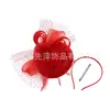 Sombrero de Plumas Nuevo Estilo 2026, Sombrerito de Malla, Tocado para Banquetes y Fiestas, Sombrero Retro, Accesorios para el Cabello, Tocado de Plumas para Mujer