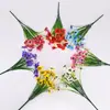 25 Novos Modelos de Flores Artificiais: Orquídeas Phalaenopsis com 5 Flores, Grama de Primavera, Amor-Perfeito, Flores Artificiais Decorativas Transfronteiriças, Flores de Primavera para Atacado ao Ar Livre