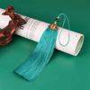 15cm borla de cloisonné borla boda china estilo chino tarjeta de invitación de boda tarjeta de invitación de boda escenario rojo brillante oreja colgante