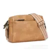 Cross-border Amazon pequena bolsa de mensageiro três zíper multi-funcional bolsa de telefone móvel couro cor alça de ombro fita bolsa de ombro para as mulheres