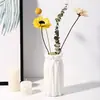 Jarrón de Plástico Nórdico para Sala de Estar Resistente a Caídas Jarón de Simulación Decoración Creativo Simple Cerámica de Imitación Pequeño Fresco Jarrón de Flores