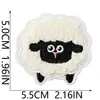 Ano do Carneiro Grande Sorte Desenho Animado Ovelhinha Patch de Tecido Bordado Patch para Ferro de Passar Patch Bordado em Toalha Emblema Bordado de Ovelhinha Fofa Venda por Atacado