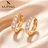 Xuping Brazaletes Rusos Transfronterizos para Oreja, Aros Color Oro de 18K con Incrustaciones de Diamantes, Joyería de Lujo Ligero de Alta Gama al por Mayor para Mujeres