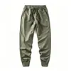 Pantalones casuales holgados de moda para comercio exterior transfronterizo de Amazon, pantalones deportivos elásticos, pantalones de chándal para hombre de otoño, color liso, con cordón