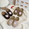 Sandalias de felpa tipo slip-on, de dibujos animados, a la moda y lindas para niñas, perfectas para usar al aire libre, nueva colección primavera/otoño 2026, también disponibles para niños, diseño de unicornio