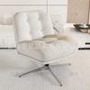 Sillón de Moda Silla Dewey Ringler Silla de Ocio Sala de Estar Balcón Sillón Giratorio Diseñador Vintage Silla Individual