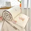 Colcha de Verano Refrigerante de Gasa de Doble Capa de Algodón y Lino Lavado Clase A, Colcha de Verano para Aire Acondicionado con Caja de Regalo, Colcha de Regalo Promocional