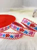Cinta Bordada Jacquard para Oreja de 1.3 cm Hecha a Mano Moño DIY Cinta Accesorios para el Cabello Adorno para la Cabeza Cinturón de Borde