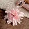 Didy No Tiene Miedo del Mismo Pasador Verde de Phalaenopsis Flor Lateral Flor Artificial Tocado Accesorios para el Cabello de Viaje a la Costa