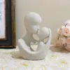 Estatuilla de Piedra Imitación para Padres e Hijos Transfronteriza Adornos Decoración Artística de Escritorio para el Hogar y la Oficina Artesanías de Resina