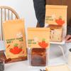 Bolsa para Tostadas de Zanahoria Empaque para Hornear Bolsa de Empaque Dobladillo de Alambre Autoadhesiva con Ventana Bolsa para Pan Rebanado Mayoreo