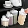 Contenedor de arroz estilo japonés, frasco para almacenar harina, caja sellada a prueba de insectos y humedad para granos, almidón, frijoles, arroz y cereales