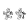 Pendientes Flor Perla de Aleación Retro y Antiguo Europeos y Americanos Joyería de Oreja Rectangular de Diamante de Lujo Elegante para Mujer Versátil