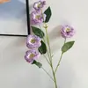 Caléndula Artificial Flor de Margarita de Rama Larga Ventana de Monet Decoración de Boda Hogar Flor de Seda Estilo Europeo Cojín de Aguja Crisantemo Flor Artificial