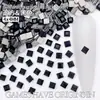 Joias Quadradas para Nail Art 4mm Flats Quadrados Fundo Plano Diamante de Formato Especial Pequeno Estilo Vermelho Quente Acessórios de Diamante para Nail Art Vestíveis Atacado