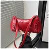 Bolso Baguette Simple de Color Sólido para Mujer 2025 Nueva Moda Tendencia Commuter Portátil Bolso de Hombro Versátil Casual Bolso de Axila