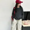 Conjunto de Dos Piezas para Niñas: Camiseta Casual de Manga Larga y Pantalones Cargo de Otoño, Elegante y Versátil, Atuendo de Corte Relajado para Niños Mayores en Primavera