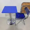 Mesa de Jantar Quadrada Branca Simples Moderna para Casa Apartamento Pequeno Loja de Chá com Leite Cafeteria Recepção de Negociação Varanda Mesa Redonda