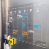 Quadro de notas acrílico transfronteiriço doméstico magnético transparente calendário calendário mensal quadro de planejamento semanal apagável geladeira adesivo placa de escrita