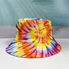 Sombrero de Pescador Tie-Dye Transfronterizo Aliexpress Amazon Sombrero Más Vendido Versión Coreana Sombrero para el Sol Versátil Sombrero para el Sol Estilo Japonés