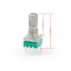 RV097N Potenciômetro de Filme de Carbono Rotativo Vertical de Banda Única com Pé Curvo e Suporte para Controle de Velocidade de Sintonia de Amplificador Dimmer