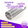 Fornecimento de cartucho de filtro de perfuração de aço inoxidável 304 tubo de filtro de camada dupla de camada única cartucho de filtro industrial de borda de perfuração