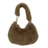 2026 Nuevo Bolso de Hombro Único Otoño e Invierno, Bolso Peludo Cruzado para Mujer, Bolso de Felpa, Bolso de Mano Esponjoso Otoño e Invierno para Mujer