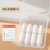 Frasco dispensador a vácuo, conjunto portátil para viagem para cuidados com a pele e cosméticos, frascos pequenos de amostra para loção, base e spray