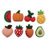 Accesorios de resina DIY fruta cereza aguacate zanahoria gel de crema pinza para el pelo cuerda funda para teléfono móvil parche para vaso de agua
