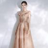 Vestidos de Noche Europeos y Americanos, Nuevos Estilos Otoño e Invierno para Banquetes, Brindis de Compromiso, Atuendos de Presentación para Anfitriones, Vestidos de Dama de Honor de Celebridades, Vestidos de Fiesta Anual