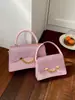 Bolso de Mano para Mujer Verano 2025 Nuevo Bolso Cuadrado Pequeño Transfronterizo con Acabado de Alta Gama, Bolso Cruzado Versátil, Bolso Pequeño de Moda