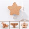 Tirador de Cajón de Hongo de Madera Log Japonés Redondo Madera Agujero Único Gabinete Puerta de Armario de Madera Habitación Infantil Tirador de Madera Maciza