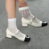Meias Verão Finas Estilo Ballet Estilo Coreano Respiráveis Resistentes a Odores Malha Meia de Cano Médio Vazadas Emagrecedoras Versátil Padrão de Coração Malha Fina