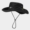 Sombrero de verano para mujer, protector solar, para exteriores, deportes en la selva, pesca, montañismo, sombrilla grande para hombre, sombrero para el sol a prueba de viento.