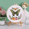 Original novo faça você mesmo material de bordado feito à mão bolsa borboleta amor flor borboleta bordado kit transfronteiriço quente inglês criativo